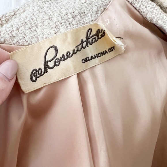 Vintage 1960s Swing Coat, Big Buttons, Retro Mod 60s Winter Jacket, Medium - Picture 8 of 9